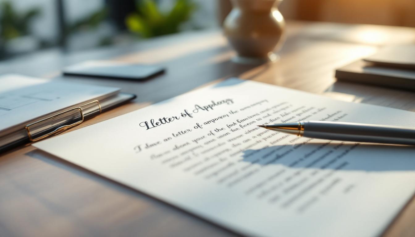 Comment rédiger une lettre d'excuse professionnelle sans faute