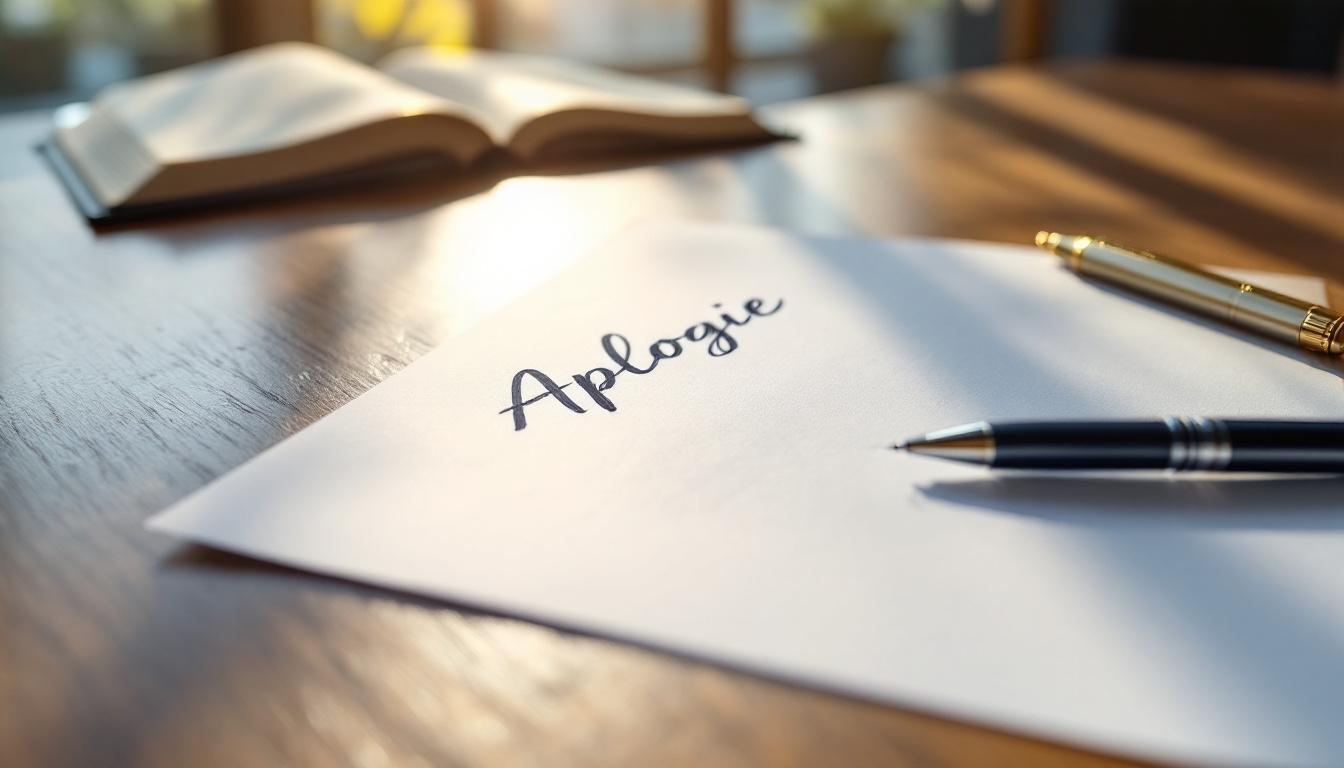 Lettre d'excuse professionnelle : exemples et conseils pratiques